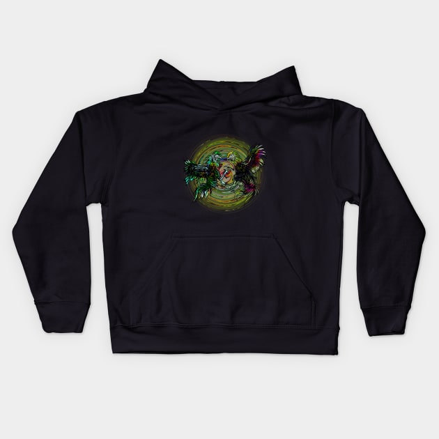 ROOSTER FIGHT Kids Hoodie by Tuye Project